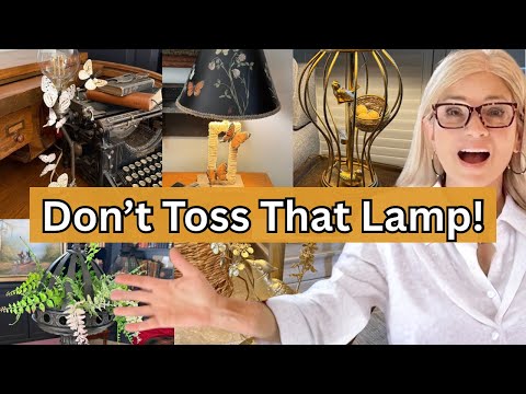 10 Cheap & Ugly Thrift Store Lamps—Upcycled in Totally Unexpected Ways!