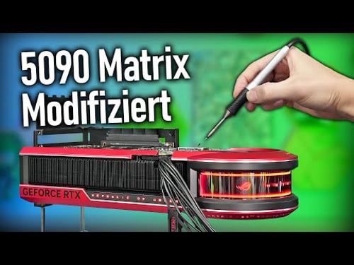 5090 Matrix Mod: 750W über 12VHPWR ohne BTF-Anschluss & Flüssigmetall Check