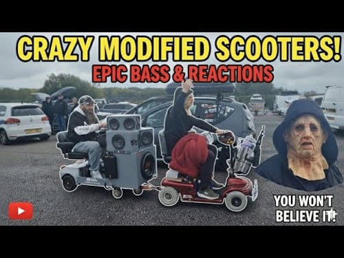 EPIC DJ SCOOTER SHUTS DOWN CAR SHOW?! AMAZING REACTIONS!