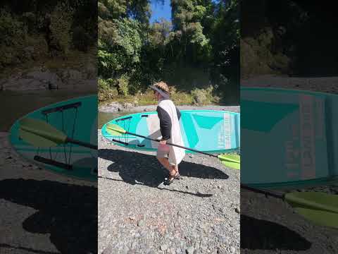 Heading out for paddleboarding is like heading out into battle