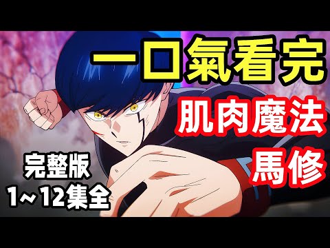 一口氣看完【肌肉魔法使馬修】1~12集 完整版,全集動漫解說,最強物理魔法師