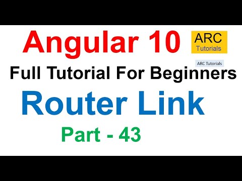 Angular 10 Tutorial #43 - RouterLink in Angular | Angular 10 Tutorial For Beginners