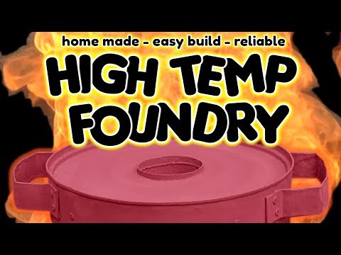 SIMPLE Homemade Metal Melting Furnace (Foundry) for metal casting - by VOGMAN