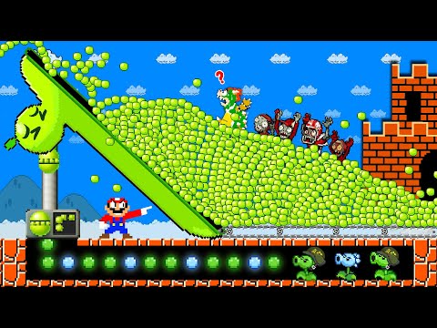 Super Mario Bros., But It's Strongest Fusion Plant Vs. Zombies PvZ Plus Vs Bowser | Part 3 #plant