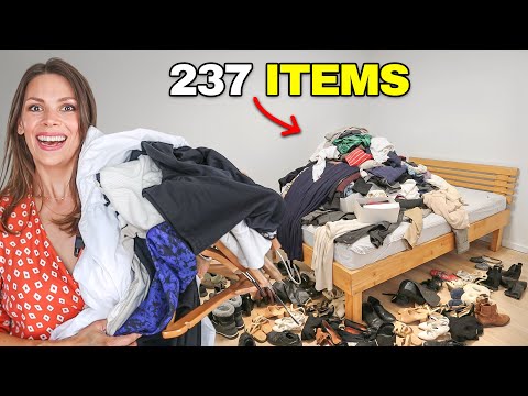 I GOT RID of 148 Clothes in ONE DAY | 180-Day KonMari Declutter Challenge Begins.
