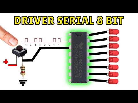 The 74HC595 SERIAL circuit that shifts and stores Bits