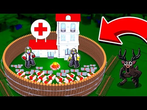 Building a HOSPITAL In 99 Nights in the Forest🔦