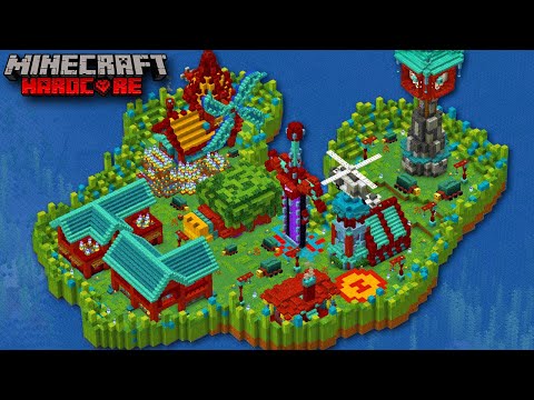 Я Построил ДЕРЕВНЮ НЮХАЧЕЙ в ОКЕАНЕ в Майнкрафт ХАРДКОР 1.20!