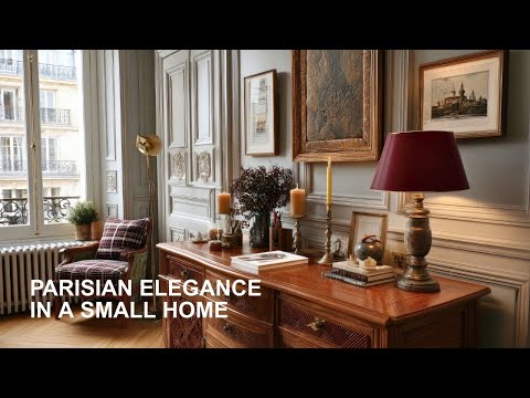 Parisian Small Apartment Tour | Elegant French Interior Design Ideas