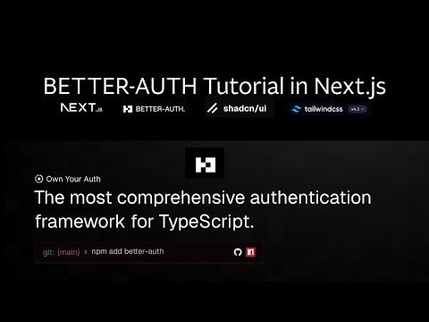 Complete Auth Setup in Next.js with Better-Auth | Email, Social Login & Reset Password