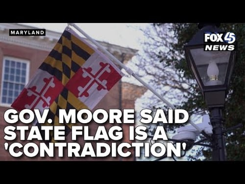 Gov. Wes Moore said the Maryland state flag is a 'contradiction.’ Would he change it?