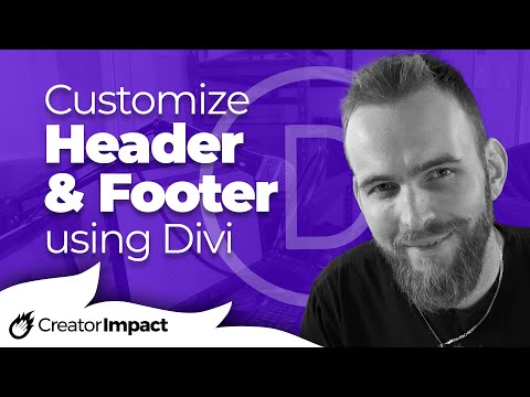 Customize WordPress website Header & Template (using Divi Theme Builder & Customizer )