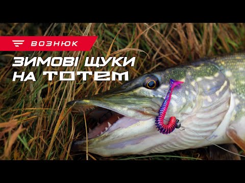 Winter spinning for a predator. Favorite Totem on the Teteriv River