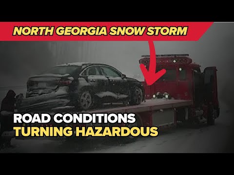 North Georgia snow update: Hazardous roads in Hall County