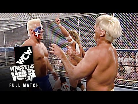 FULL MATCH: Four Horsemen vs. Sting, Barry Windham & The Steiners | WarGames Match: WrestleWar 1991
