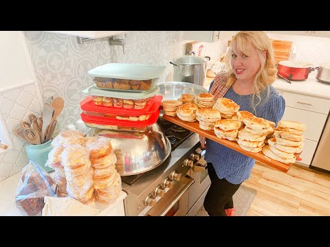 Filling My Freezer with 34 Scratch Made Freezer Meals