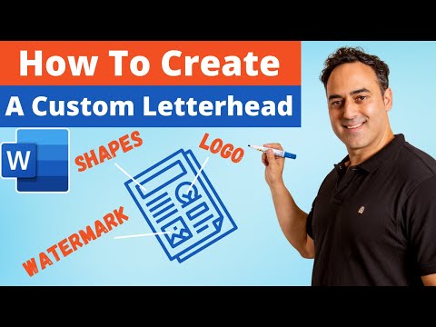 Word Tutorial: How to Make a Custom Letterhead in Microsoft Word 365