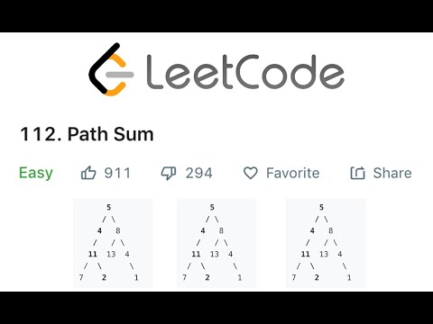 LeetCode Path Sum Solution Explained - Java