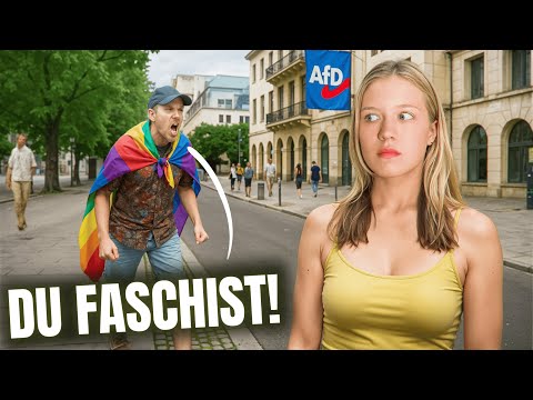 This is what happens when you walk through Berlin as a "right-wing YouTuber"...