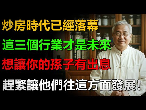炒房的時代結束了?未來十年,這三個行業才是「聚寶盆」!想讓孫子有出息,趕快讓他們往這方面發展!