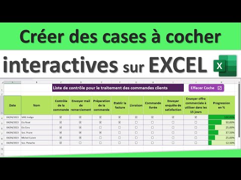 Comment créer rapidement des cases à cocher interactives sur Excel pour créer une liste de contrôle