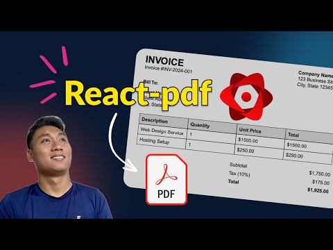 How to generate PDF in React using React pdf