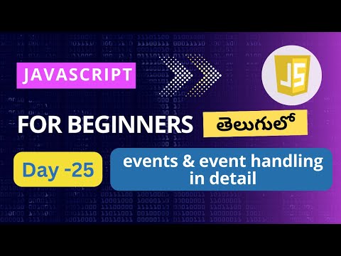 Events in JavaScript |Event handling in JavaScript | Event handlers in JavaScript | DOM events