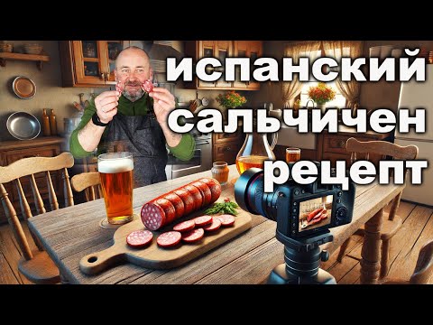 Испанская сыровяленая колбаса Сальчичен в домашних условиях.