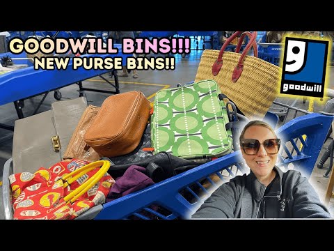 Lets Go To GOODWILL Bins! I Walked In To ✨NEW PURSE BINS!✨ People Went CRAZY! Thrifting +HAUL!