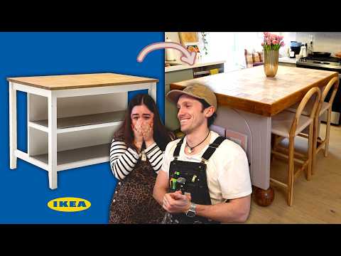 DIY IKEA Kitchen Island Flip for @alexandragater