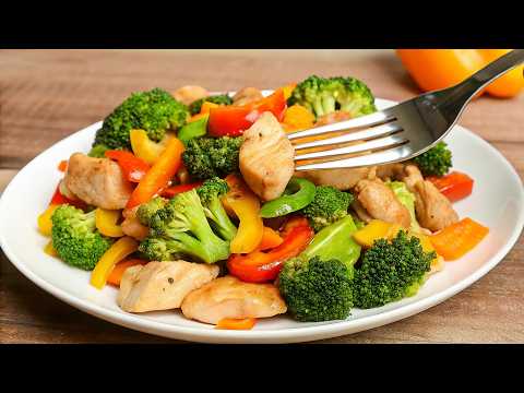 Broccoli has never been prepared so deliciously! Broccoli with chicken.