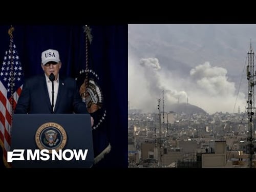 NEW VIDEO: U.S STRIKES IRAN as President Trump calls for regime change