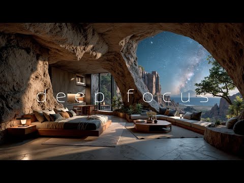 Chillout Work Beats for Deep Focus and Study - Serene Cave & Ocean Views