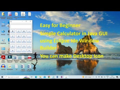 Calculator Project in Java Swing GUI Application Eclipse Ide Easy for Beginner #calculator