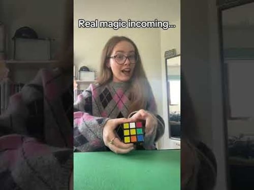 Hopping on this trend ❤️ #magic #womeninstem #magician #fun #cube