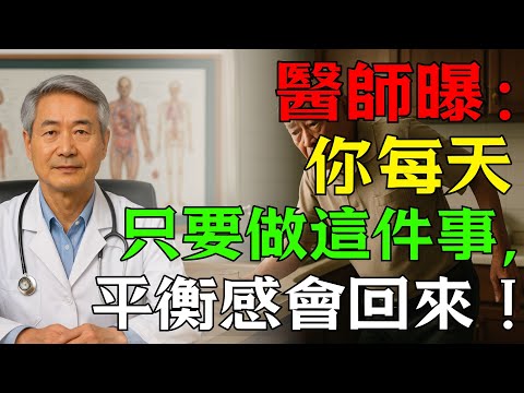 醫師曝:你每天只要做這件事,平衡感會回來!