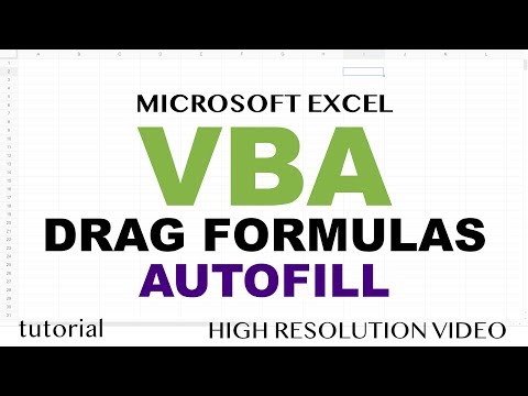 Excel VBA - Drag Down Formula (Autofill) to Last Row of Data - Part 6