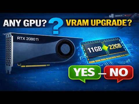 Can Any GPU Get a VRAM Upgrade? | Asus RTX 2080 Ti (11GB → 22GB)
