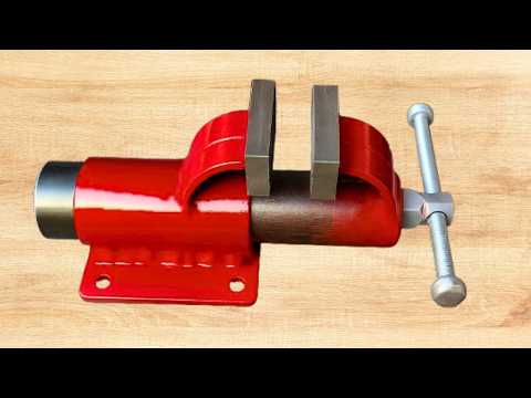 DIY Mini Vise From Scrap Iron Only 20k Extremely Effective