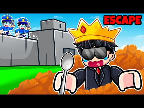 I Got STUCK in Prison with a SPOON | Dig to Escape Roblox