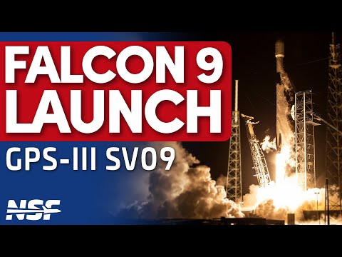 SpaceX Falcon 9 launches GPS-III SV09