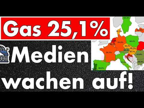 Gas storage level 25.1% - media slowly wake up, but there is almost no room for error!