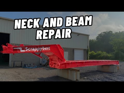 Repairing and Painting the Neck & Beam Insert on the 50 Ton Talbert Lowboy
