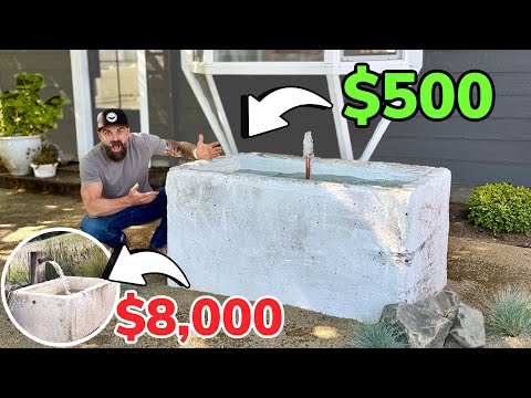 This Saved Me EIGHT THOUSAND DOLLARS || Making a Garden Fountain in a Day