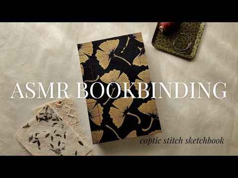 Bookbinding renews my hope and creativity ✦ ASMR coptic stitch process, no music, no talking
