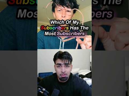Which Of My Subscribers Has The Most Subscribers #2