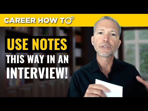 What You Need to Know About Using Notes in a Job Interview