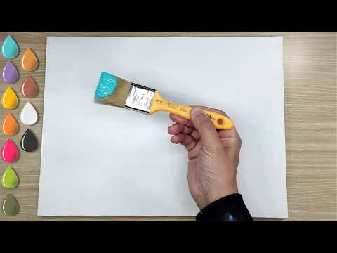 The Easiest Waterfall to Paint / Acrylic Painting for Beginners