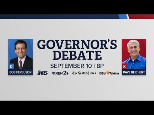 WATCH: Washington state governor candidates debate over key issues heading into the election