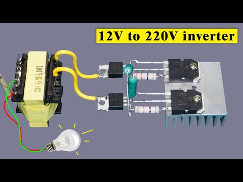 12v DC to 220v AC converter DIY, 12v to 220v power inverter using D718